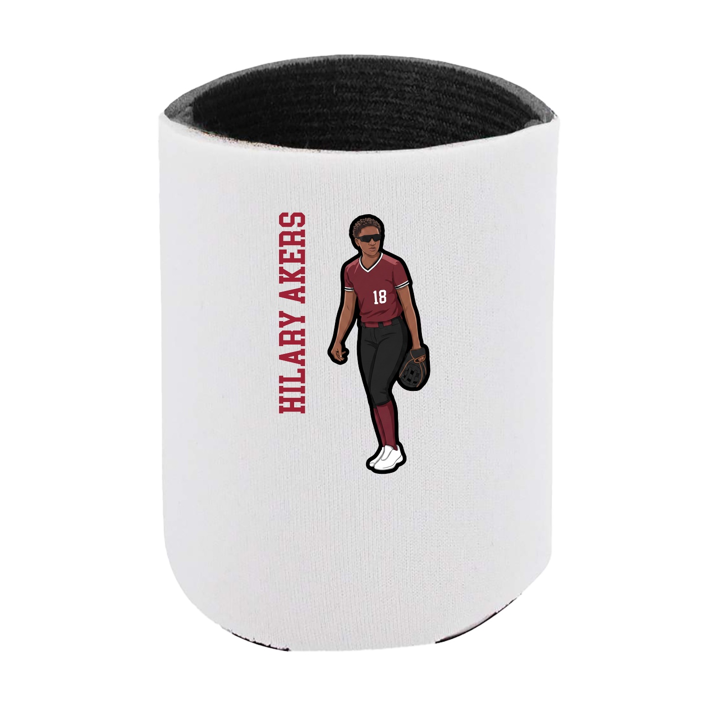 Can Holder — Name Vertical in White