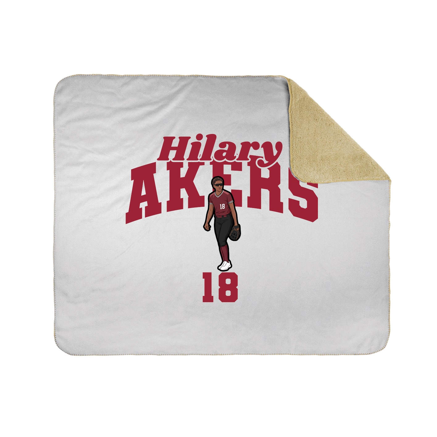 Throw Blanket — Signature Arch in White