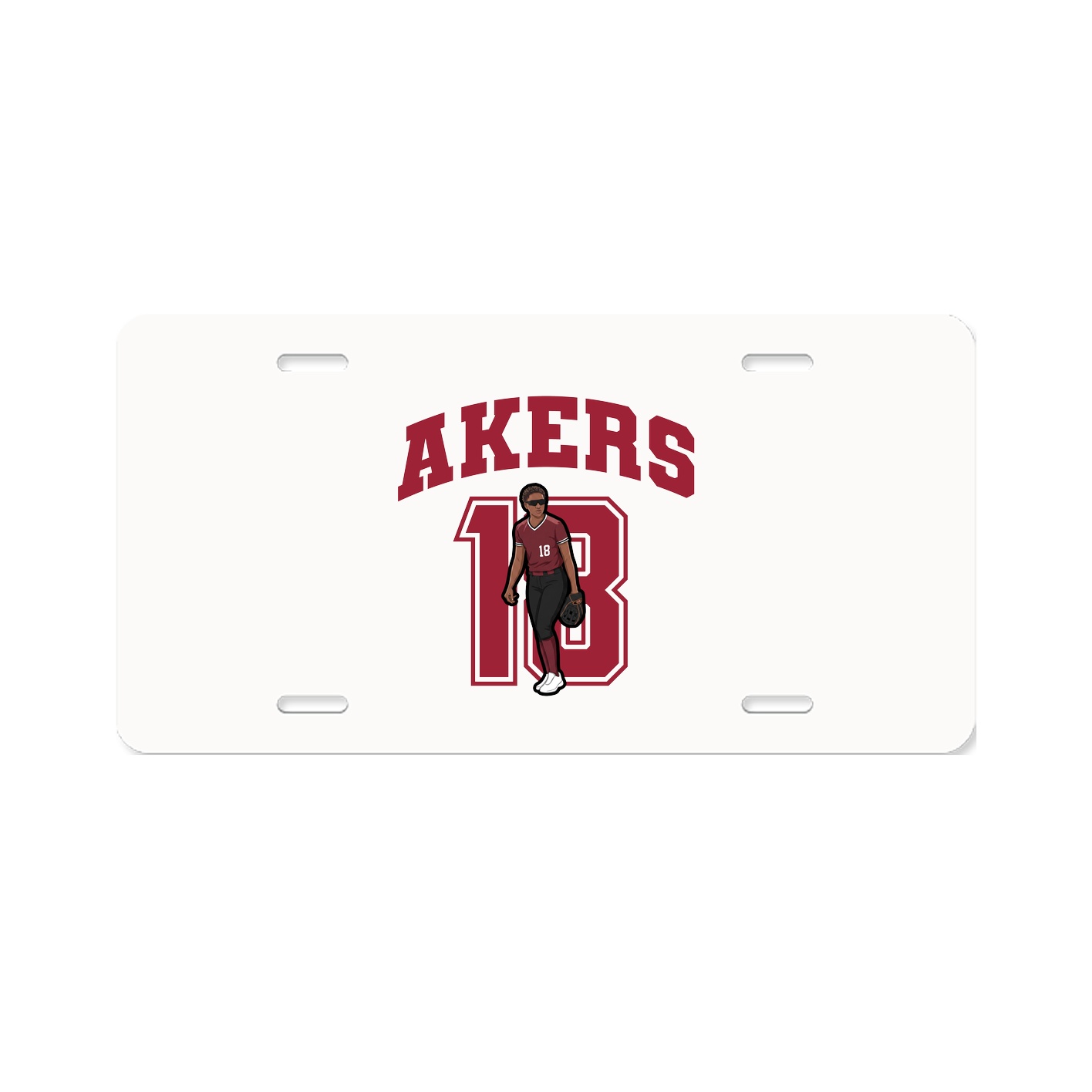 License Plate — Number in Classic