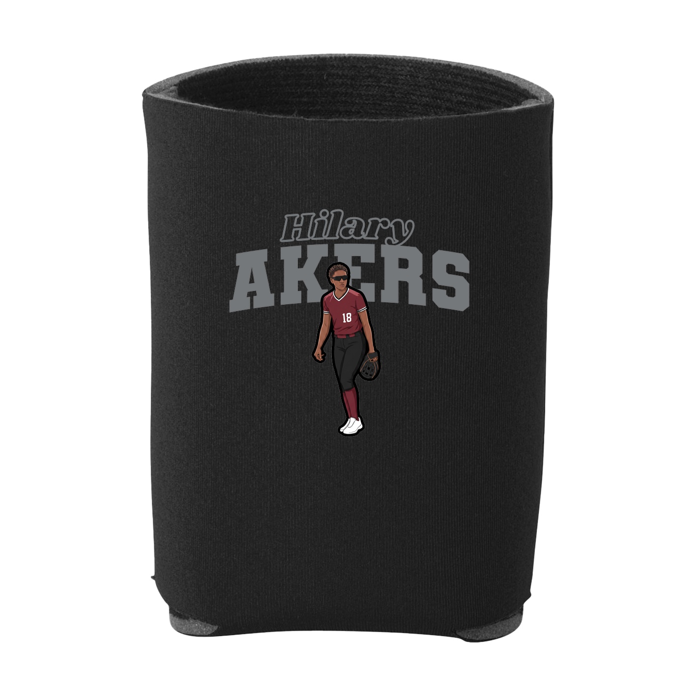 Can Holder — Name Arch in Black