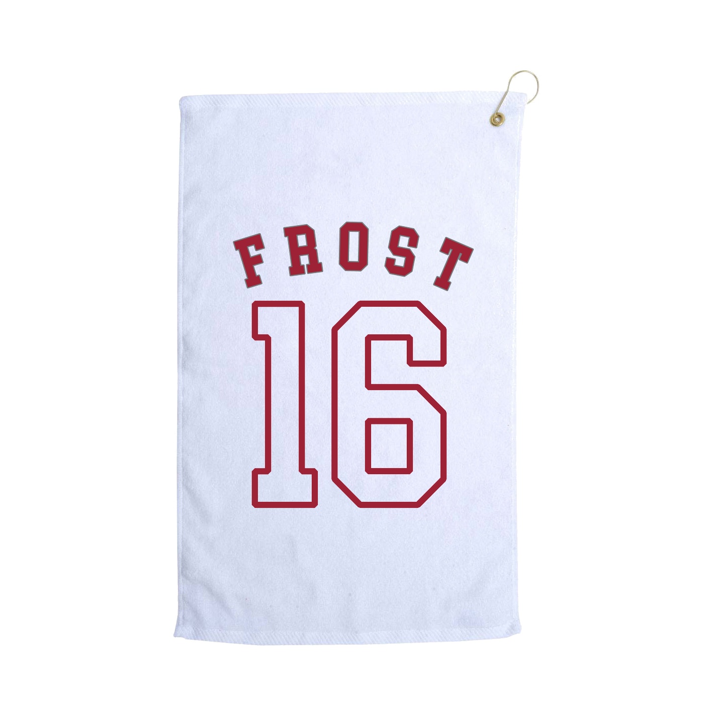Golf Towel — Shirsey Arch in White