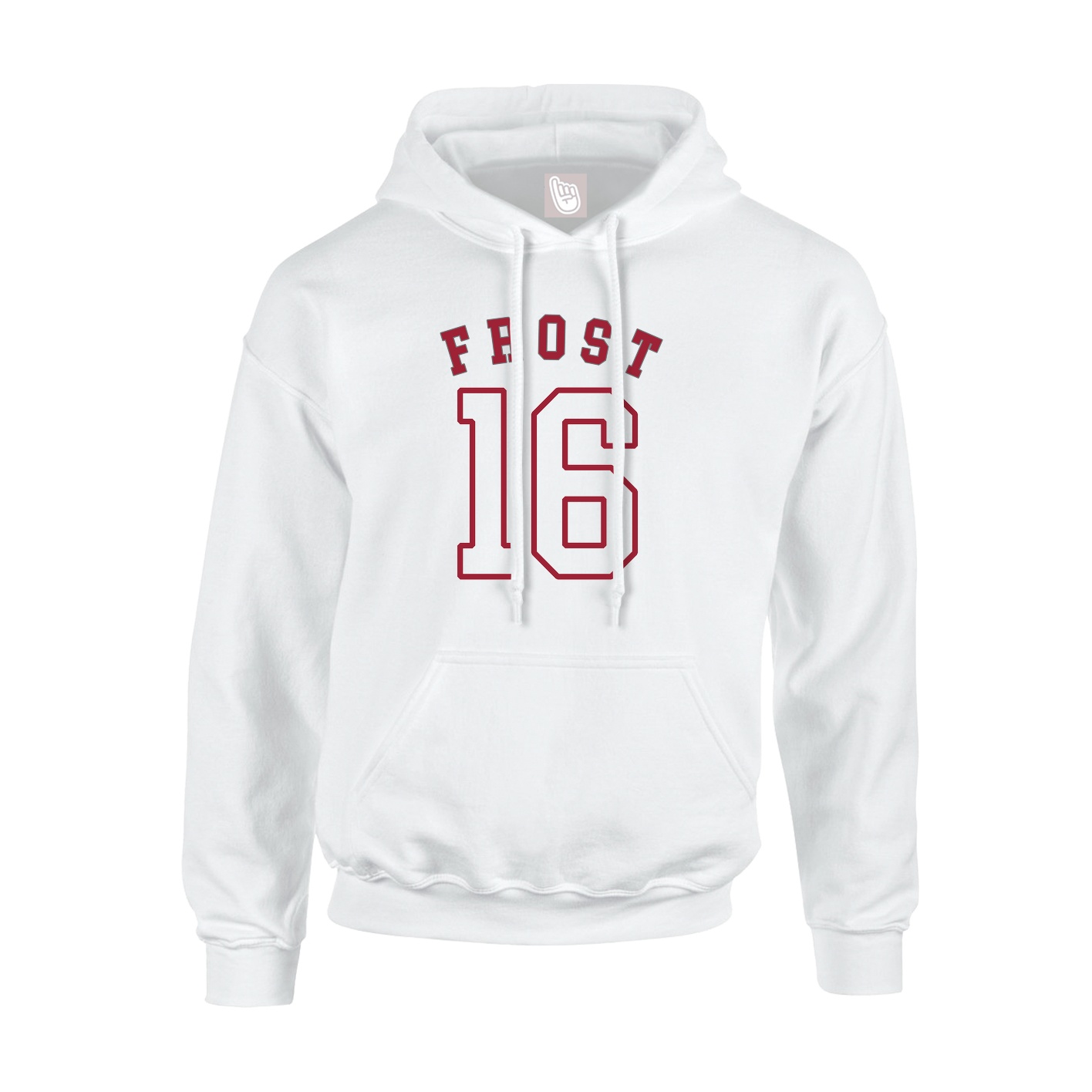 Youth Hoodie — Shirsey Arch in White