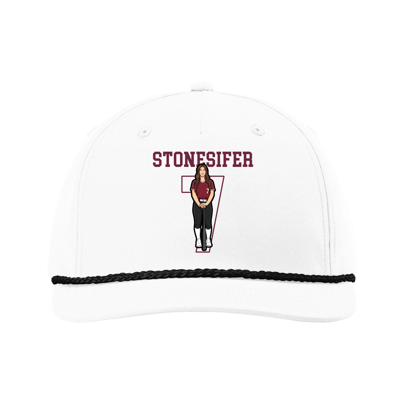 Five-Panel Classic Rope Cap — Shirsey in White