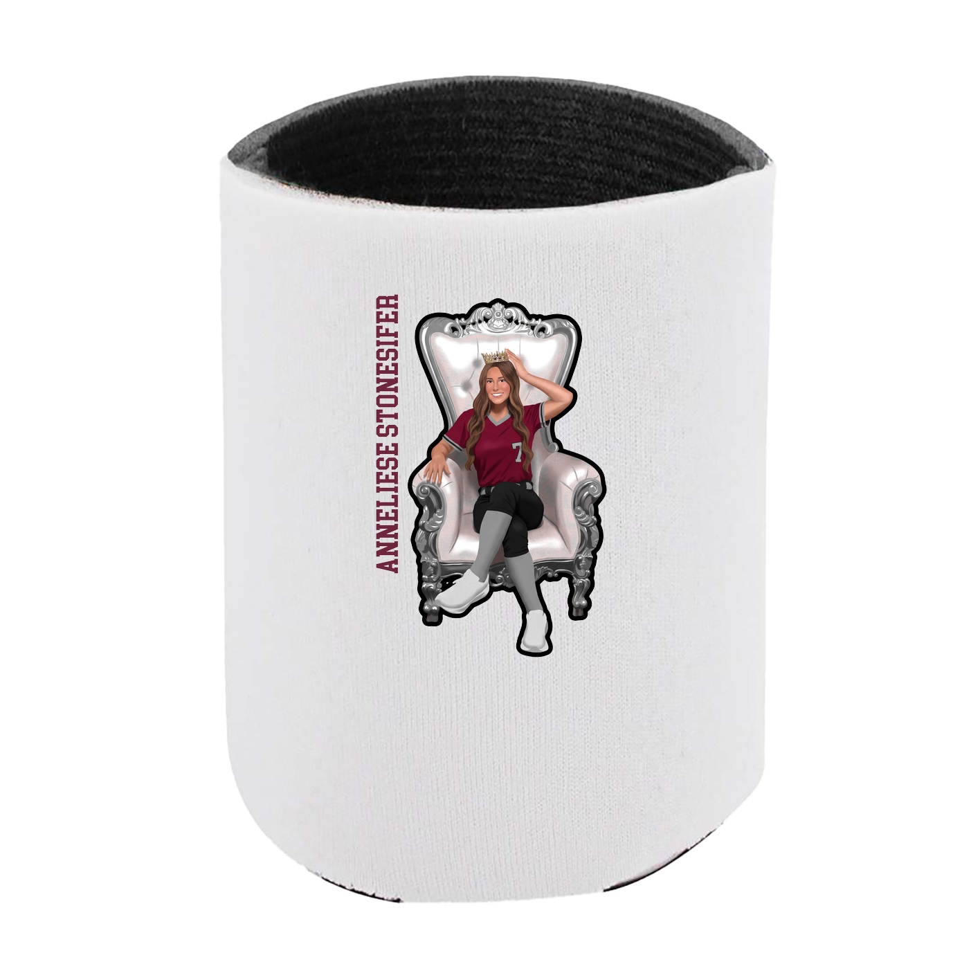 Can Holder — Name Vertical in White