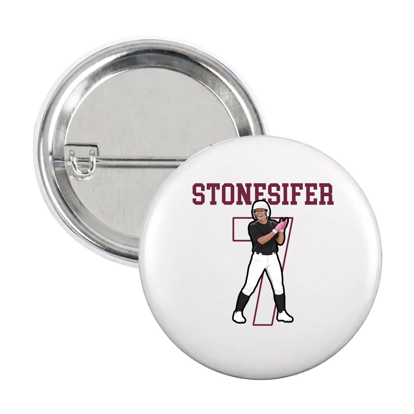 Game Day Button — Shirsey in White