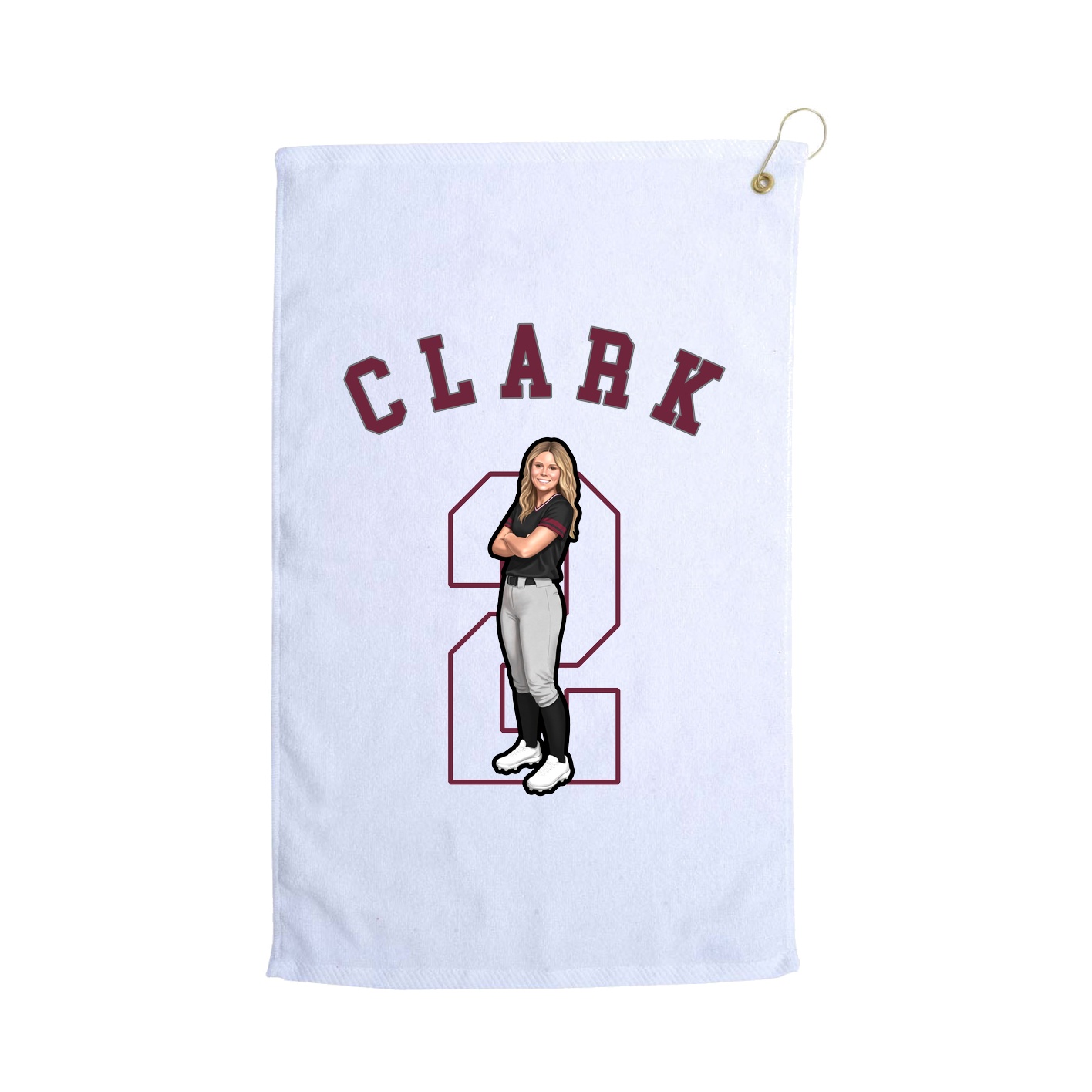 Golf Towel — Shirsey Arch in White