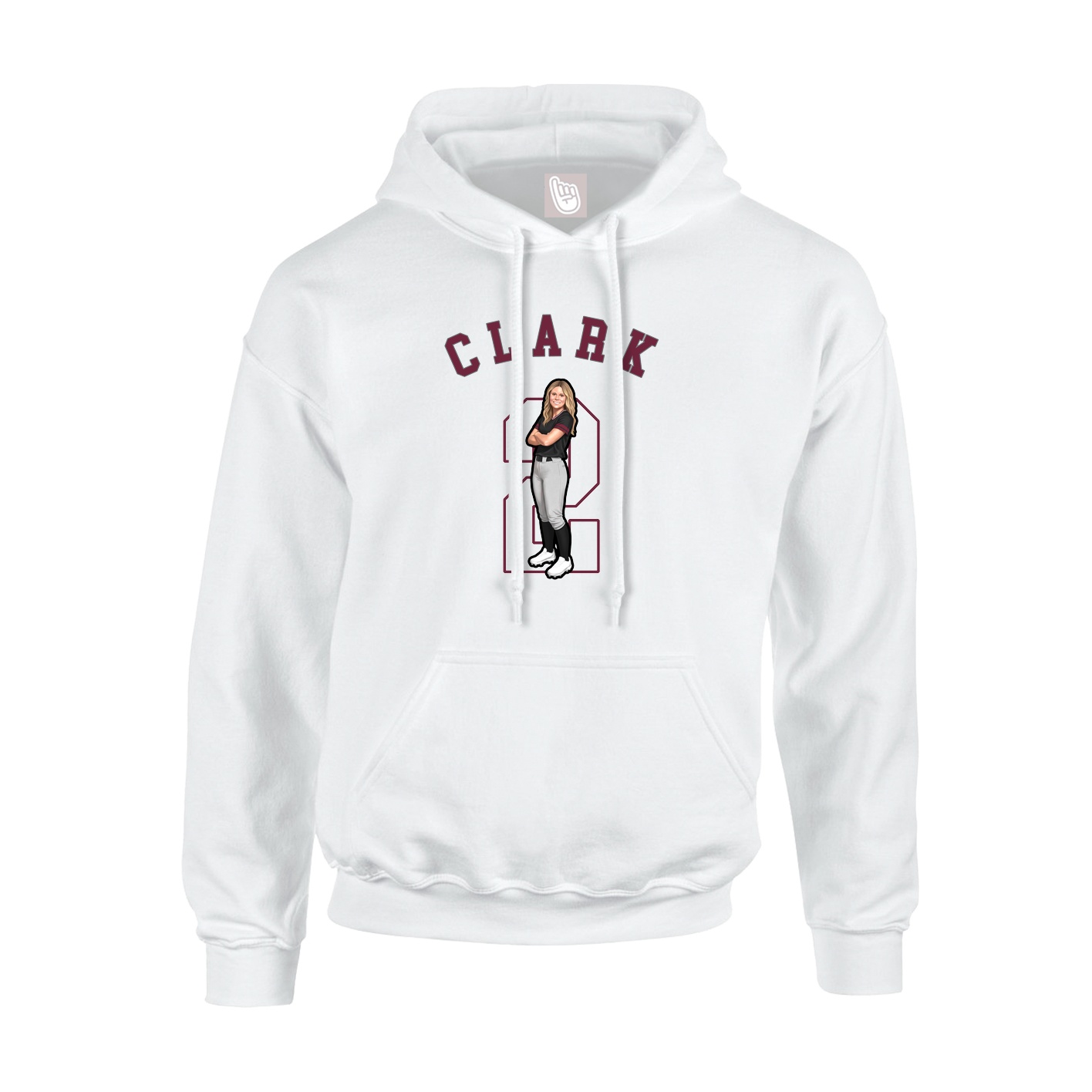 Hoodie — Shirsey Arch in White