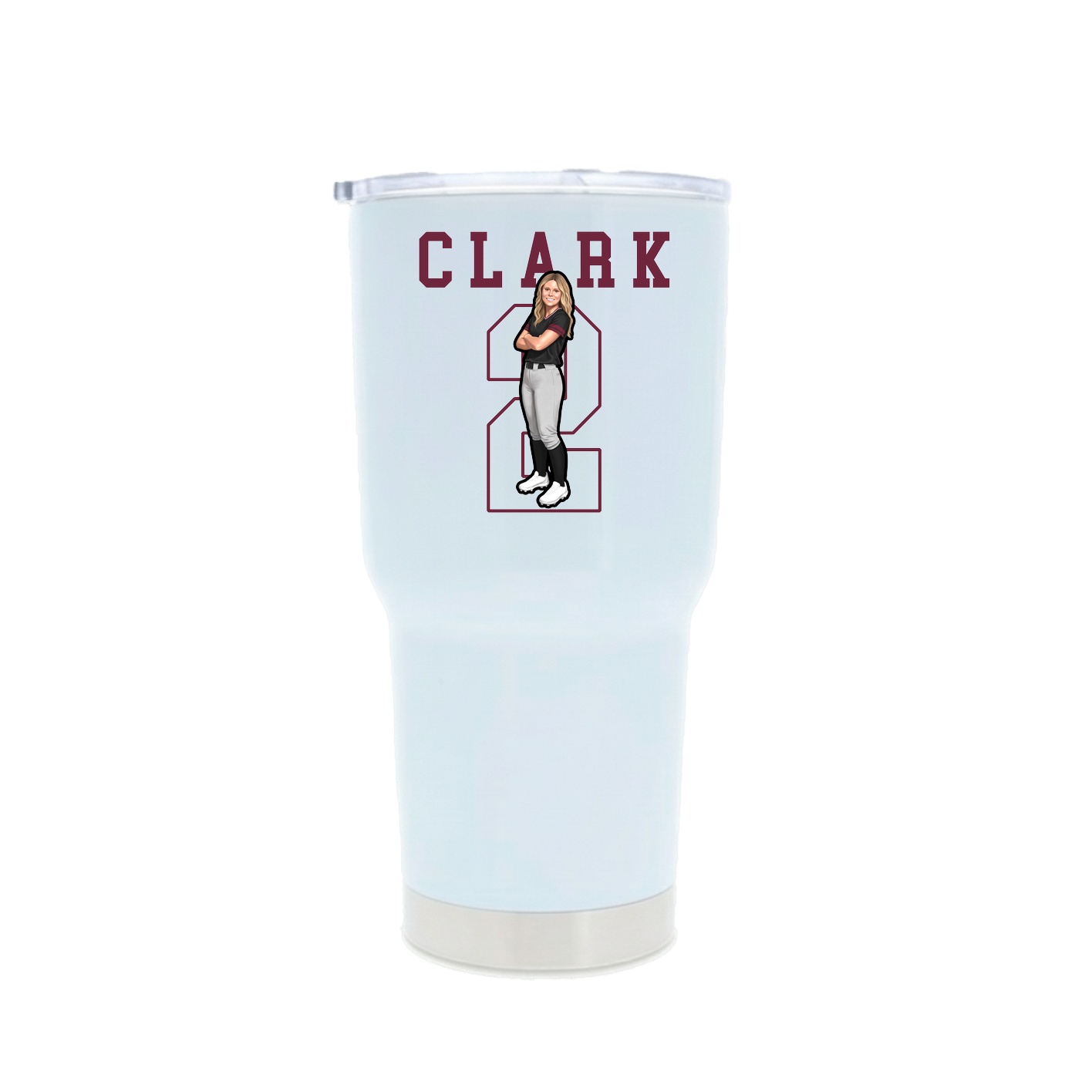 30oz Stainless Steel Tumbler — Shirsey in White