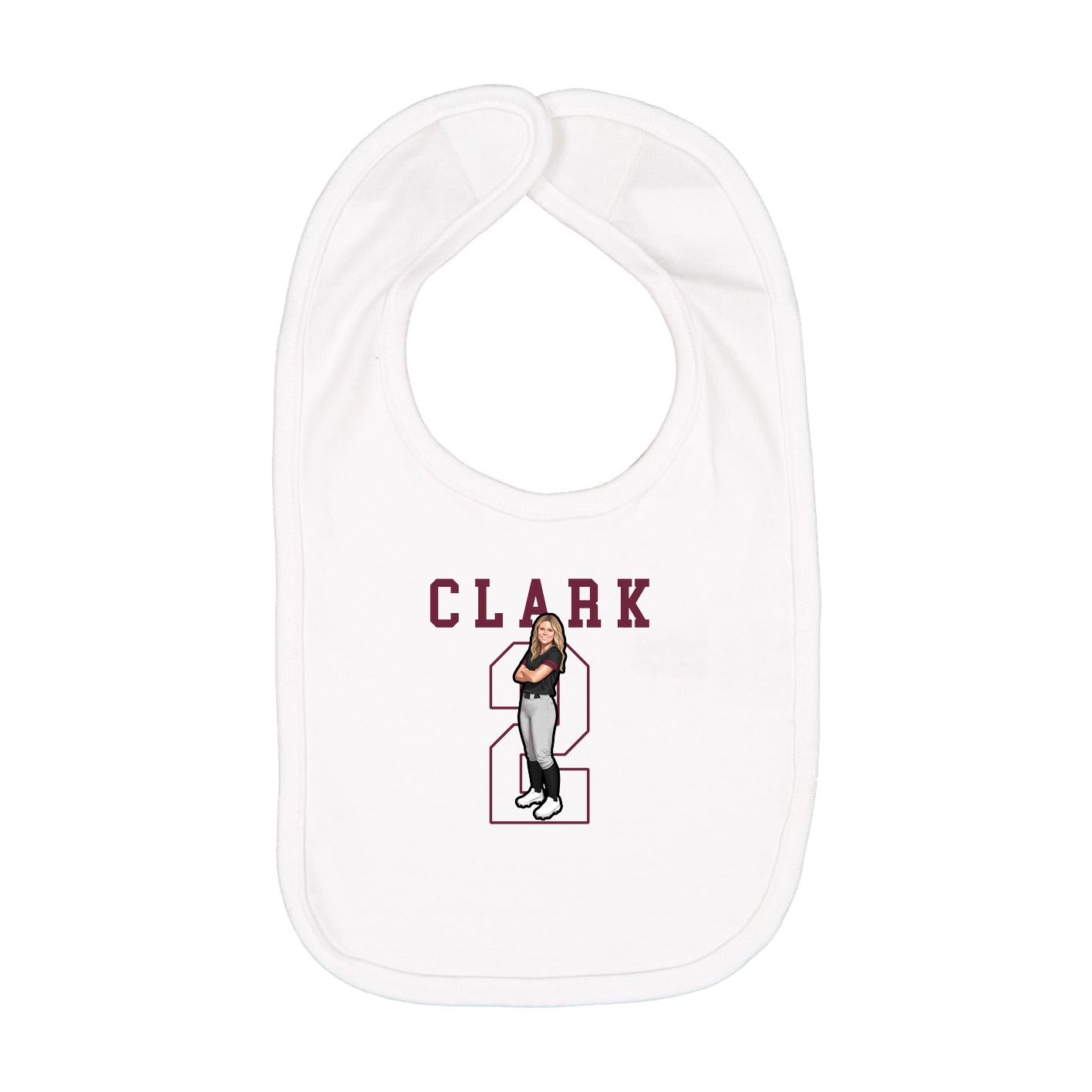 Infant Bib — Shirsey in White