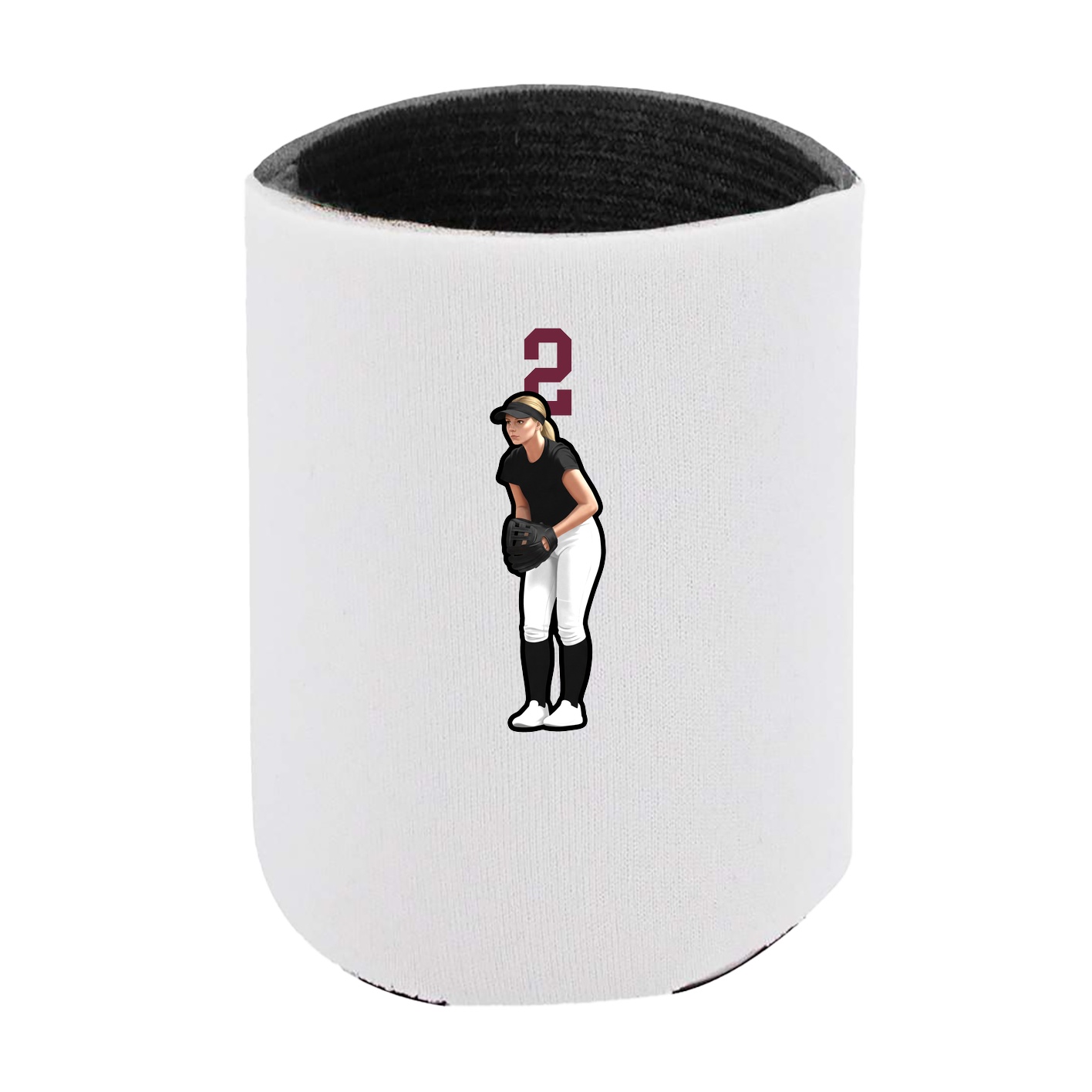 Can Holder — Number Top in White