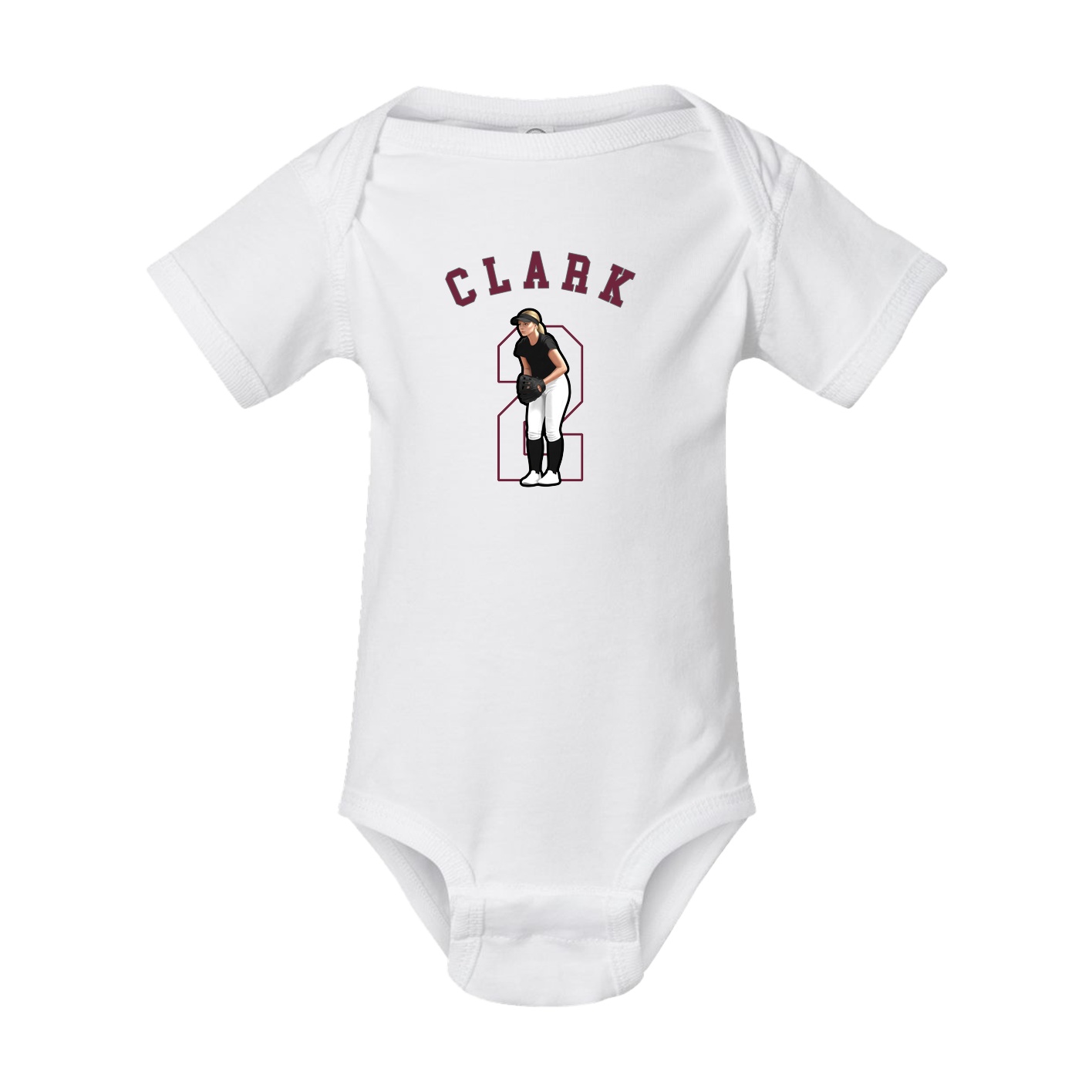 Baby Onesie — Shirsey Arch in White