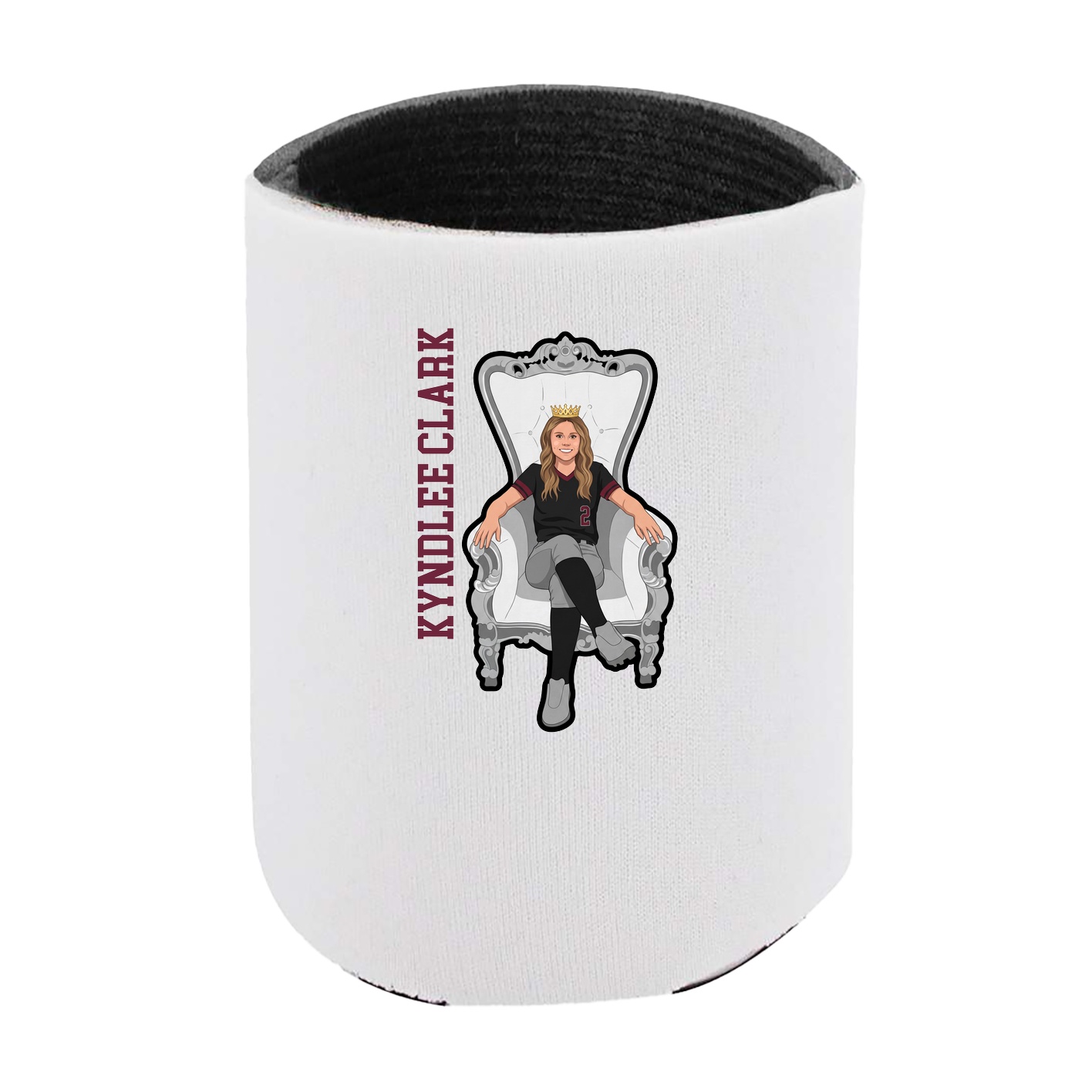 Can Holder — Name Vertical in White
