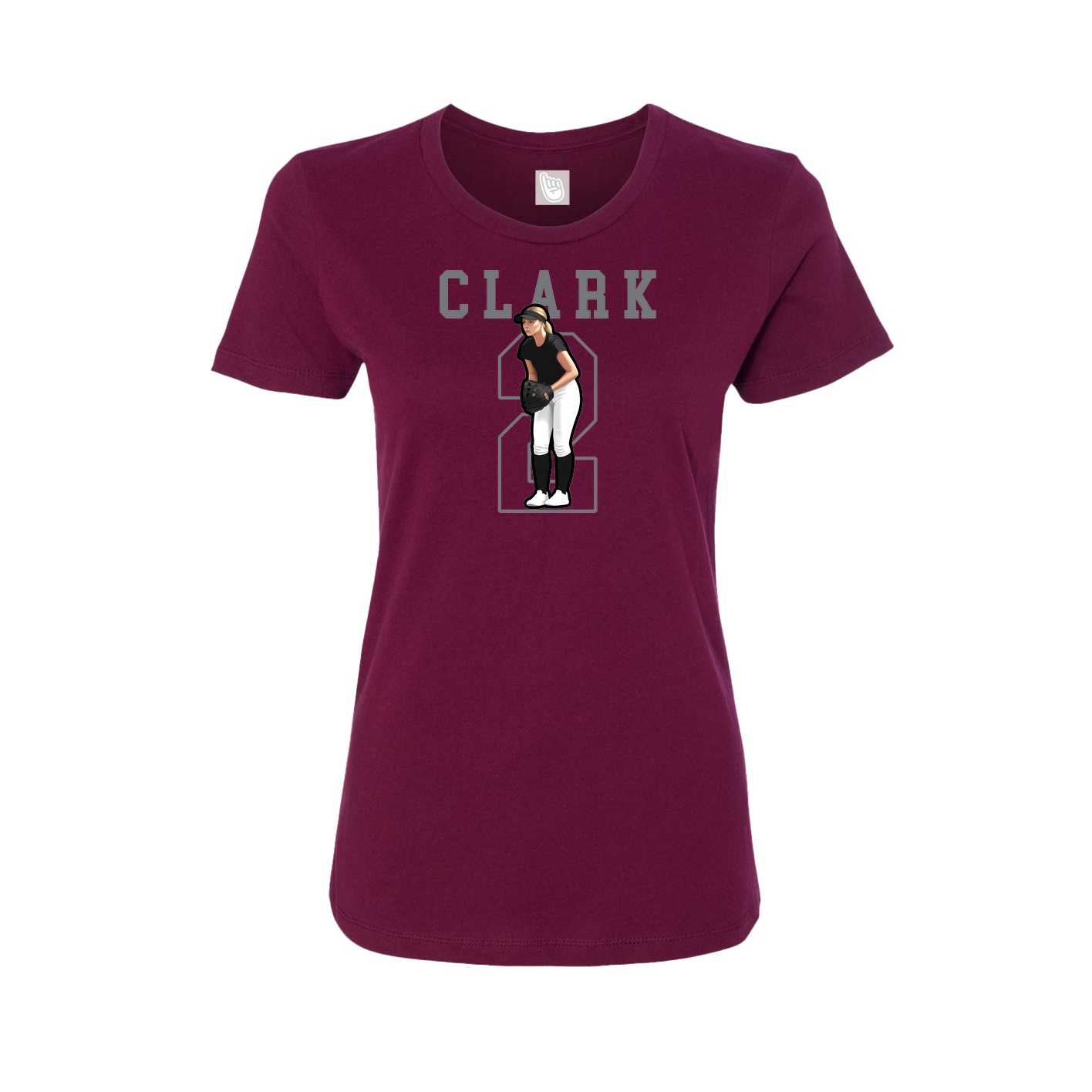 Fitted Women's Tee — Shirsey in Maroon