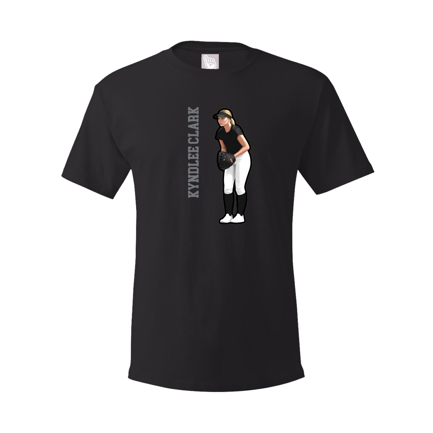 Tee — Name Vertical in Black