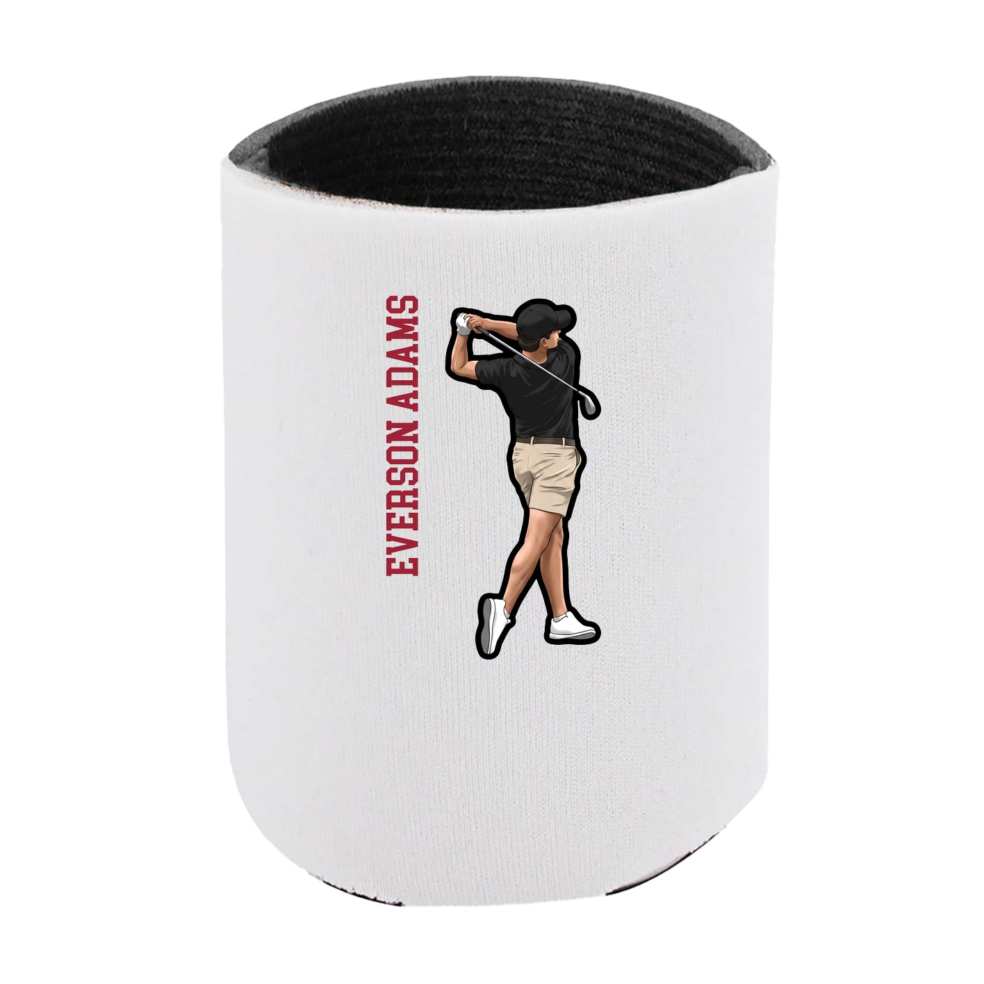 Can Holder — Name Vertical in White