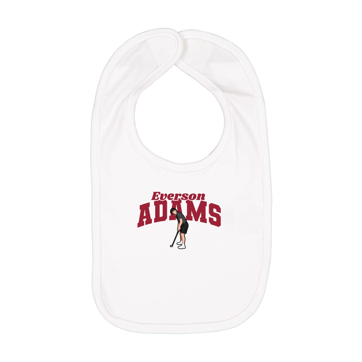 Infant Bib — Signature Arch in White