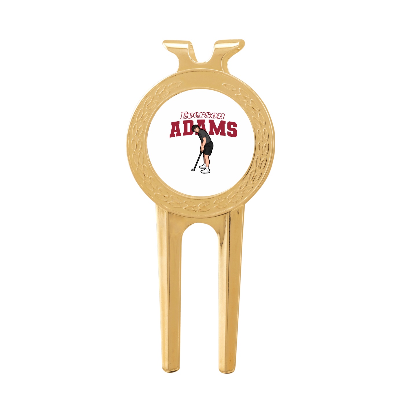 Divot Tool with Ball Marker — Name Arch in Classic