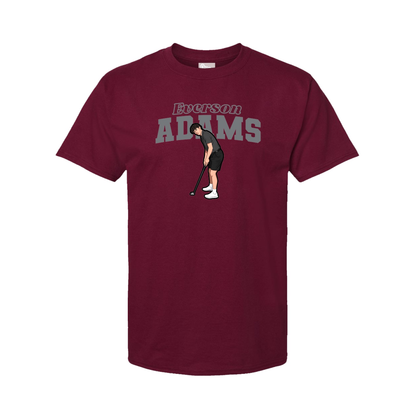 Youth Tee — Name Arch in Cardinal