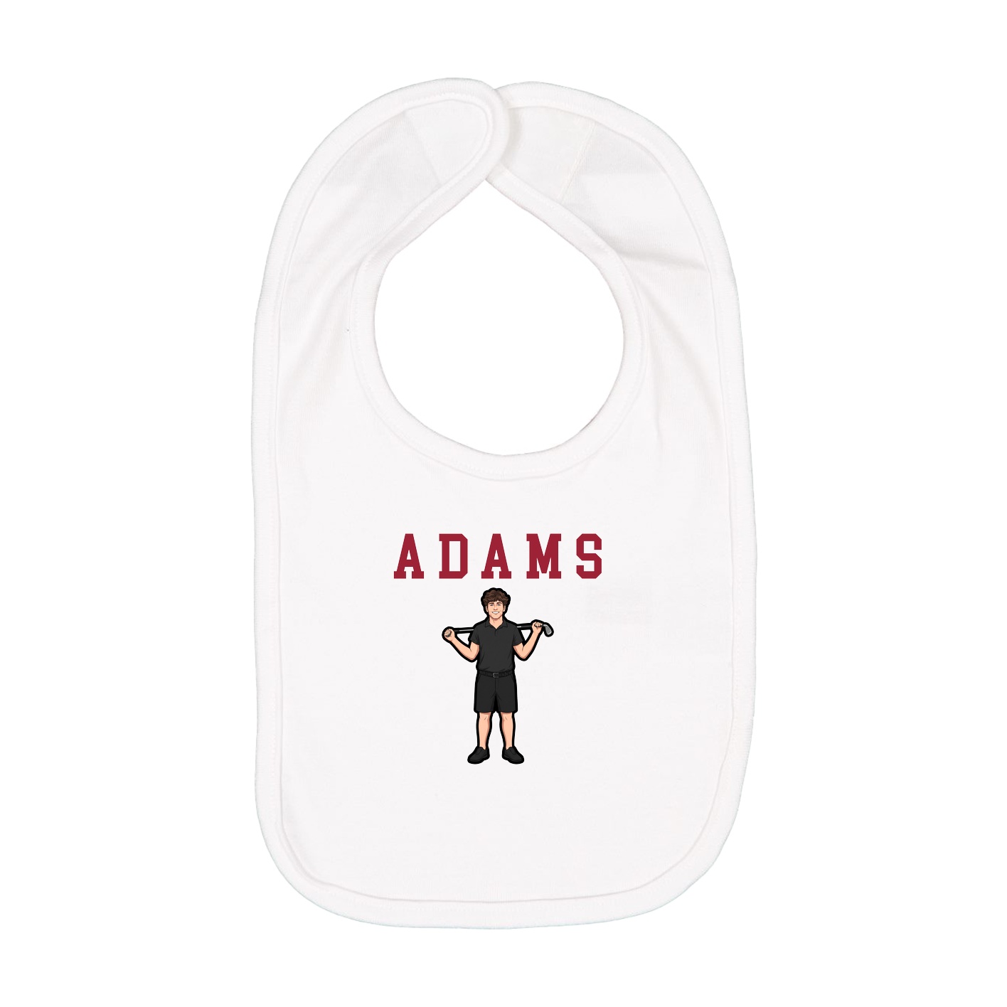 Infant Bib — Shirsey in White
