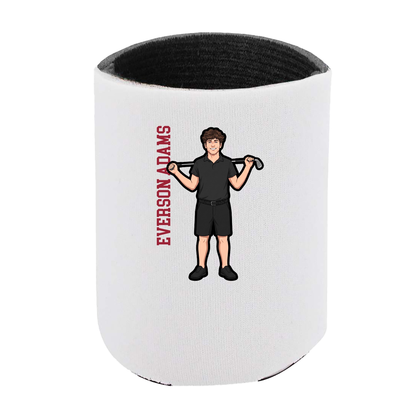 Can Holder — Name Vertical in White