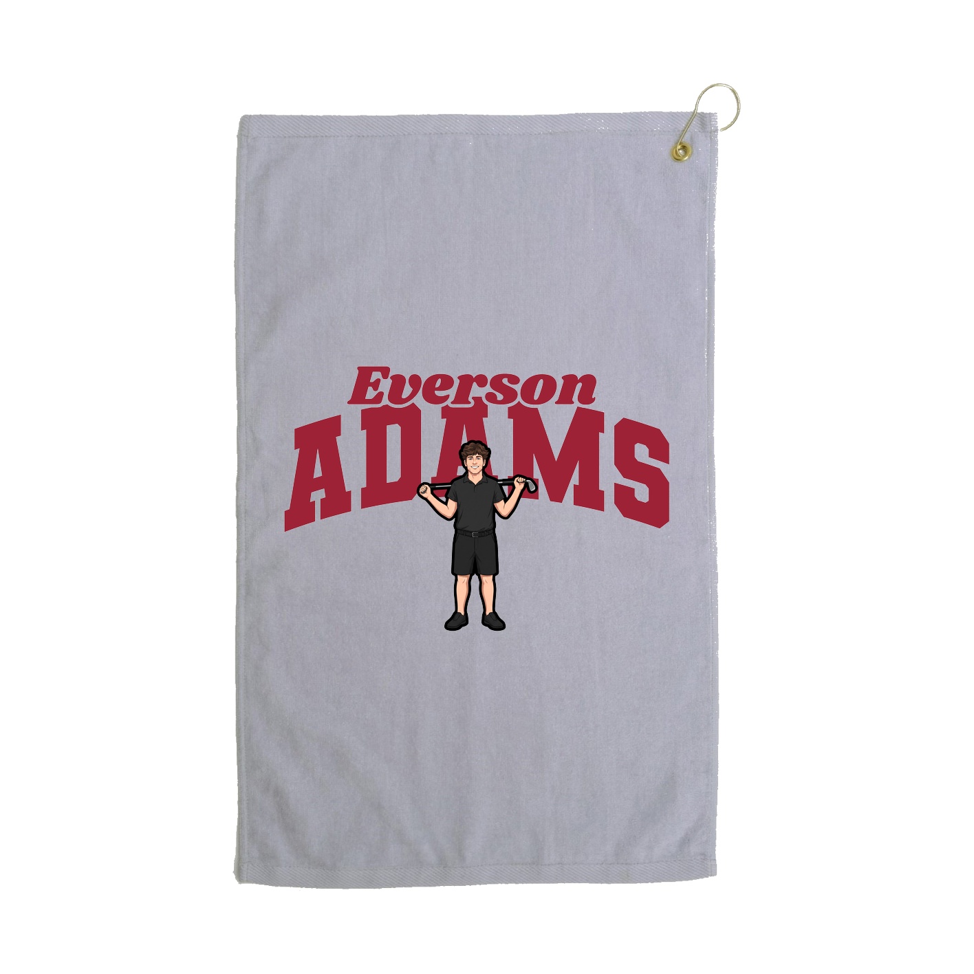 Golf Towel — Signature Arch in Grey