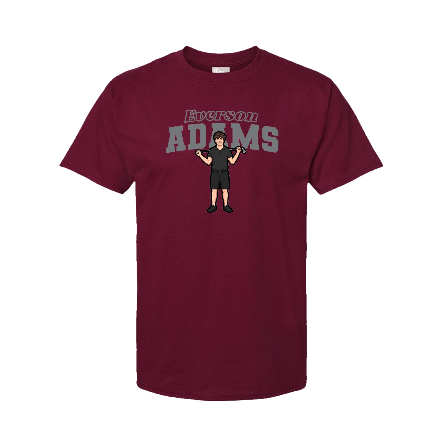 Youth Tee — Name Arch in Cardinal