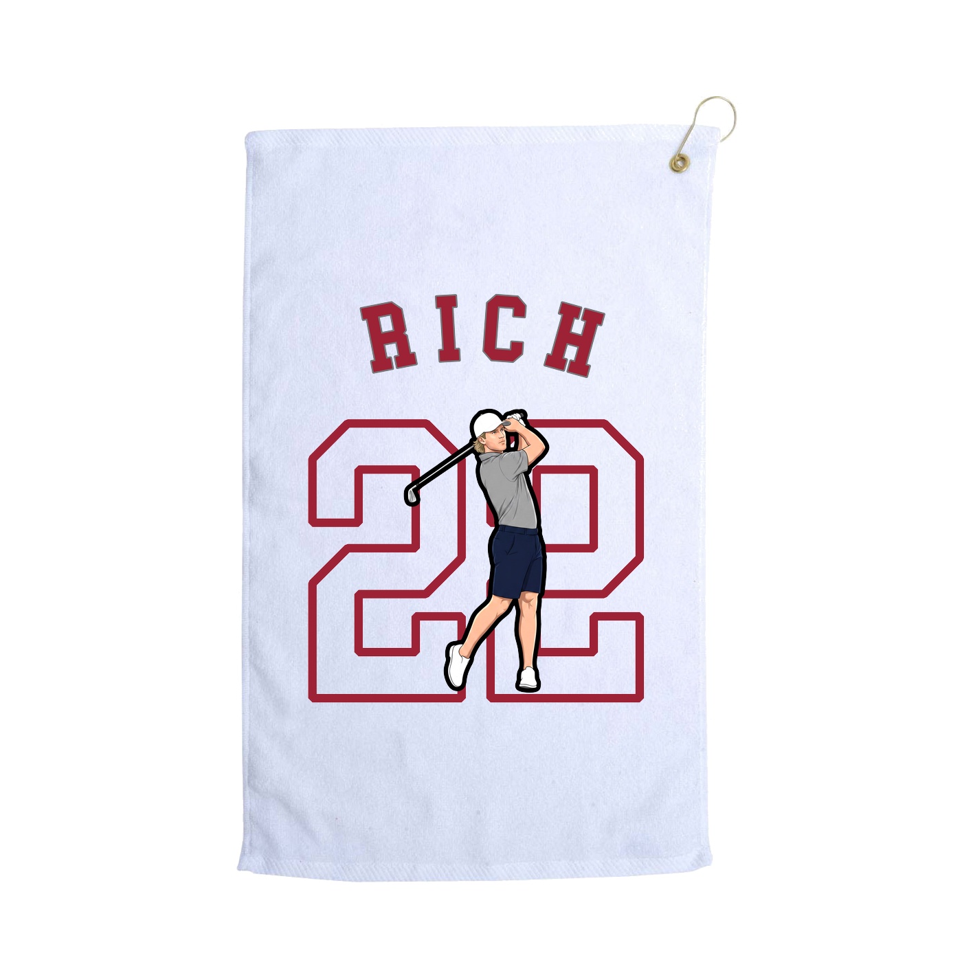 Golf Towel — Shirsey Arch in White