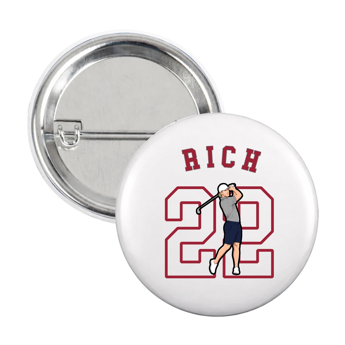 Game Day Button — Shirsey Arch in White