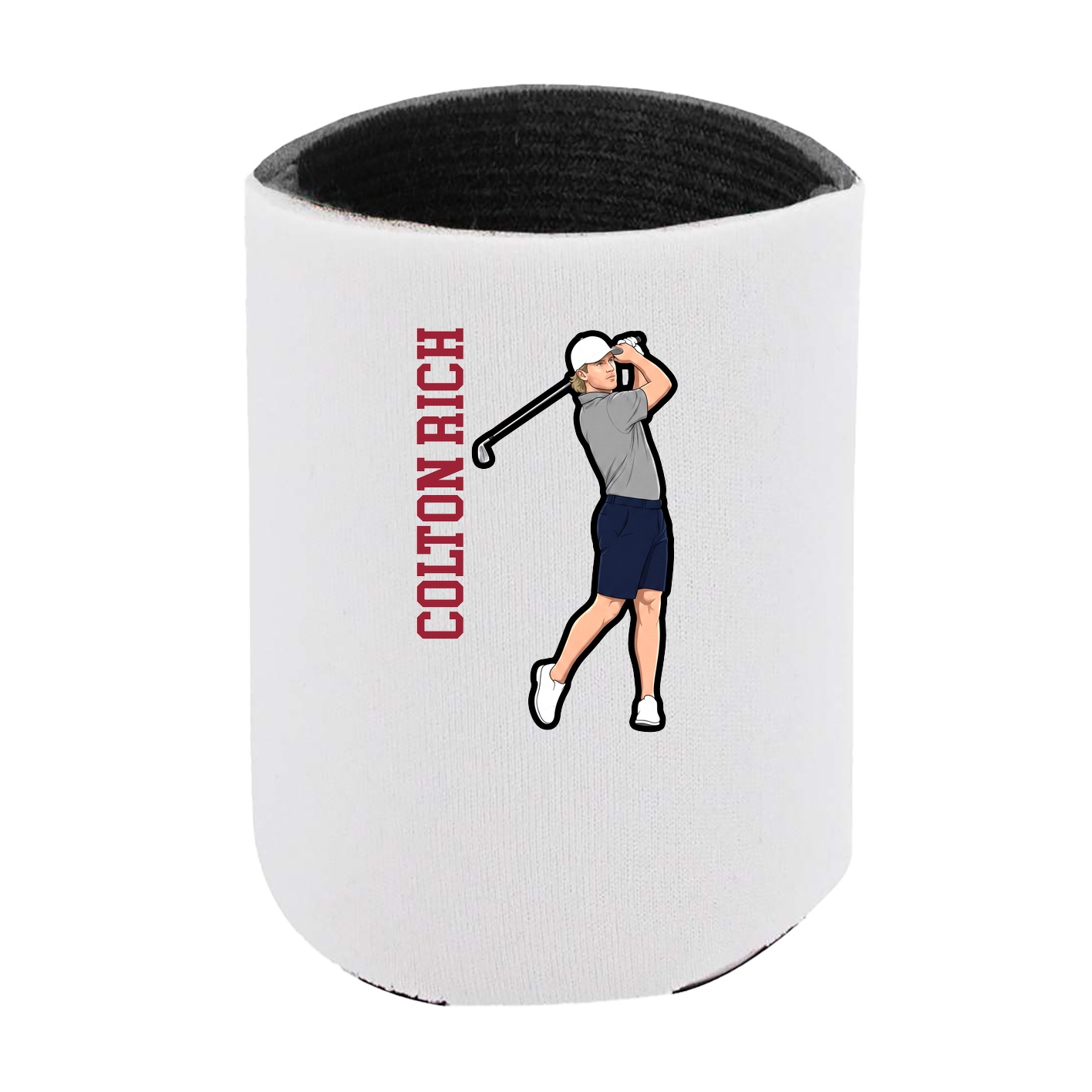 Can Holder — Name Vertical in White