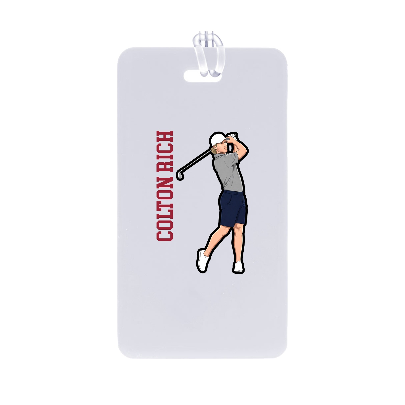 Bag Tag — Name Vertical in Classic