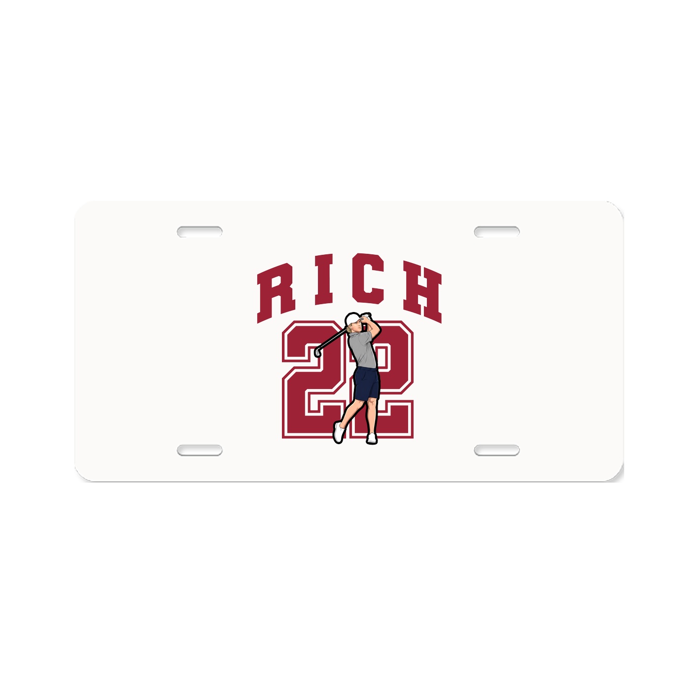 License Plate — Number in Classic