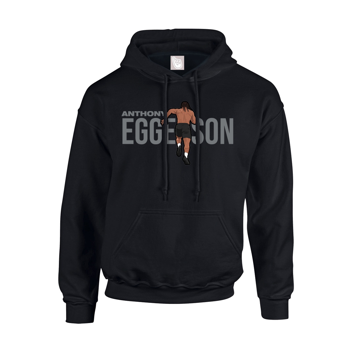 Youth Hoodie — Player Name in Black