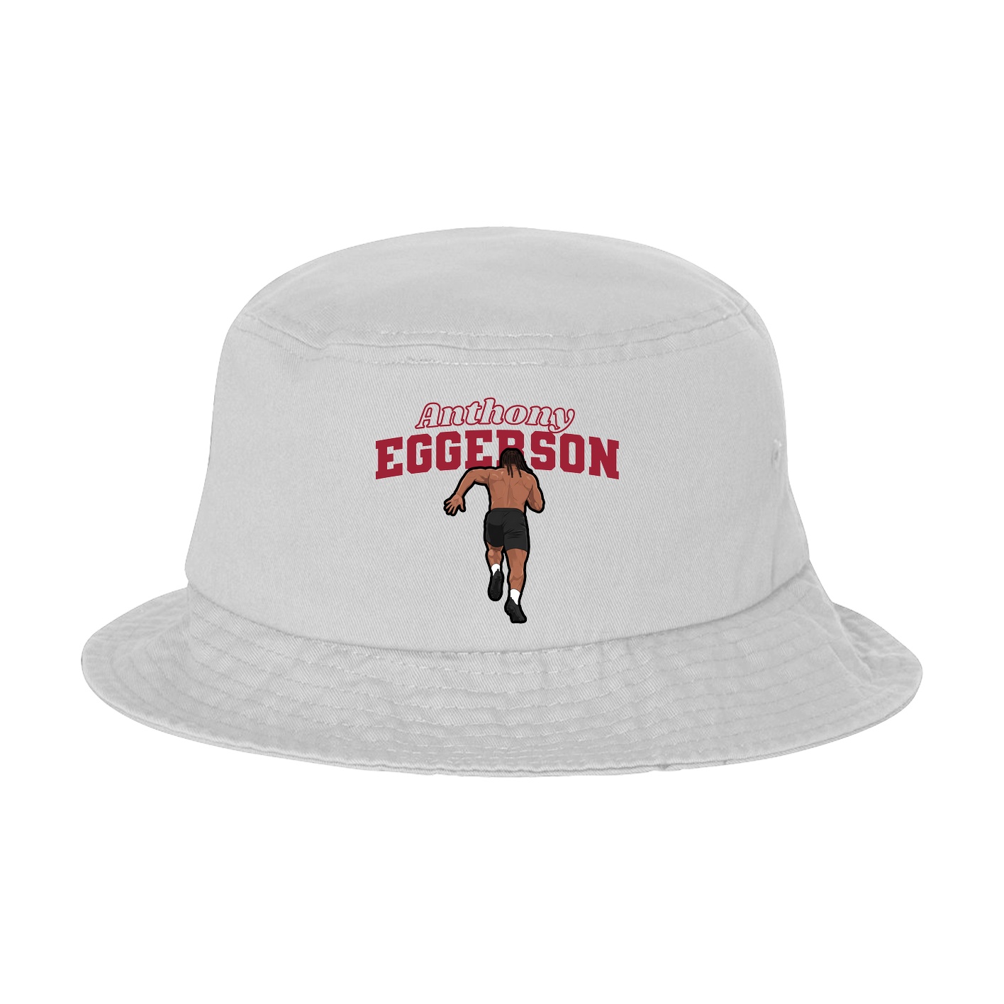 Bucket Cap — Name Arch in White