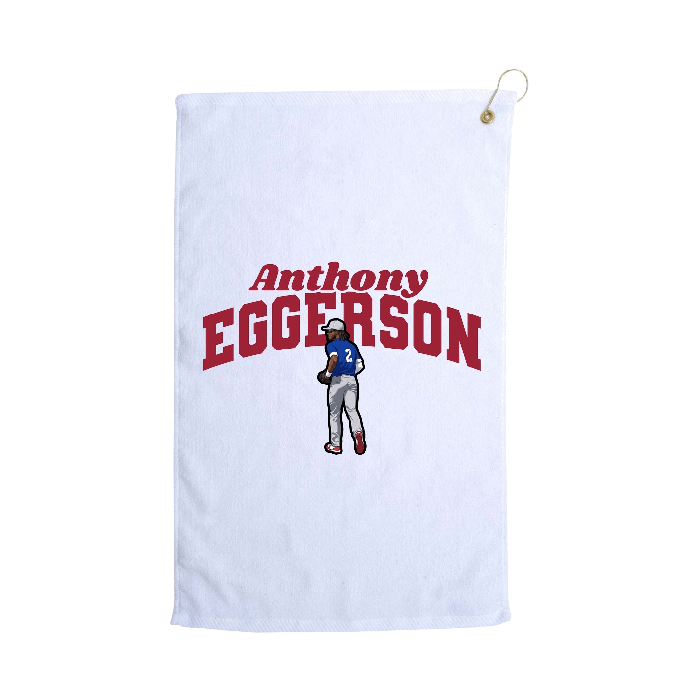 Golf Towel — Signature Arch in White