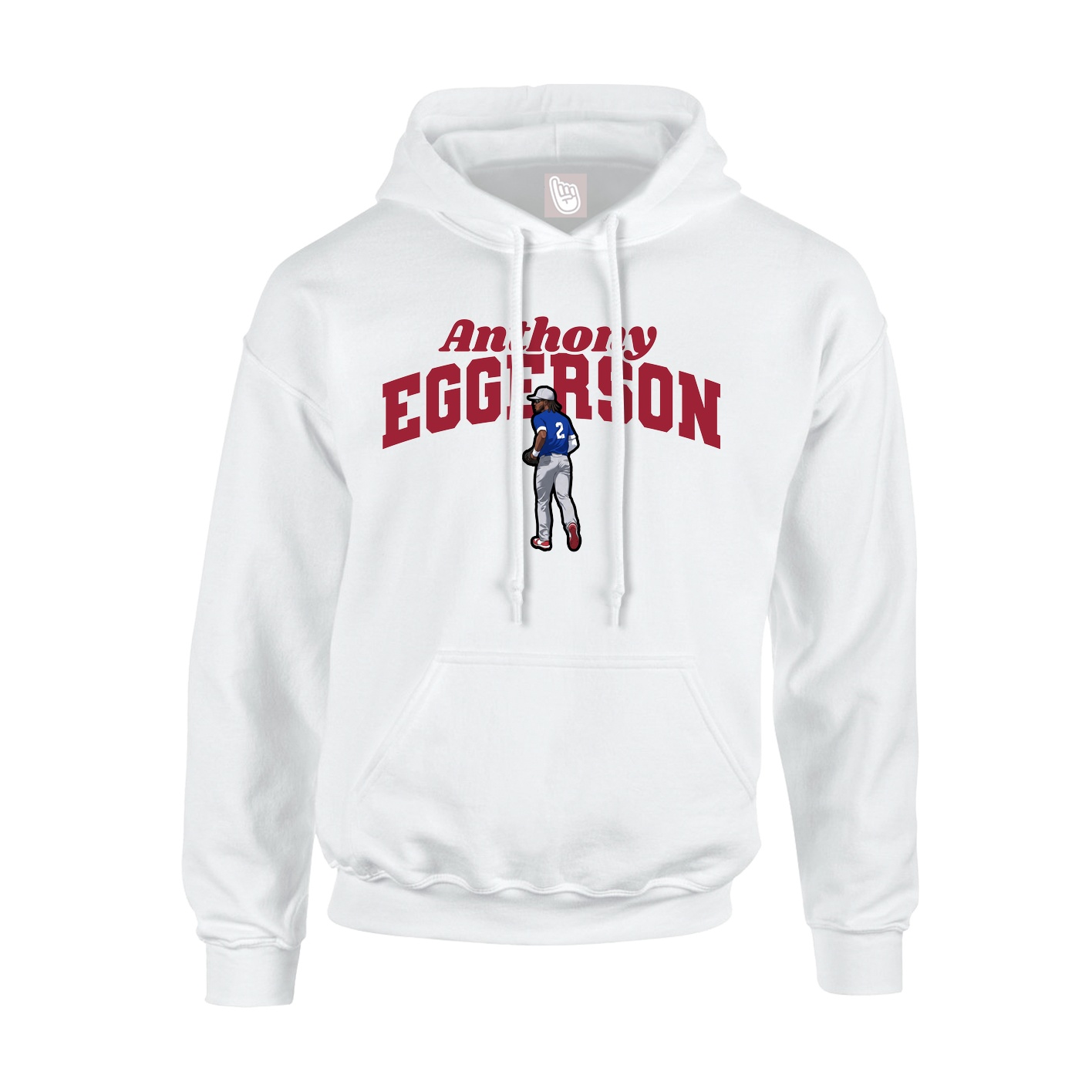 Youth Hoodie — Signature Arch in White