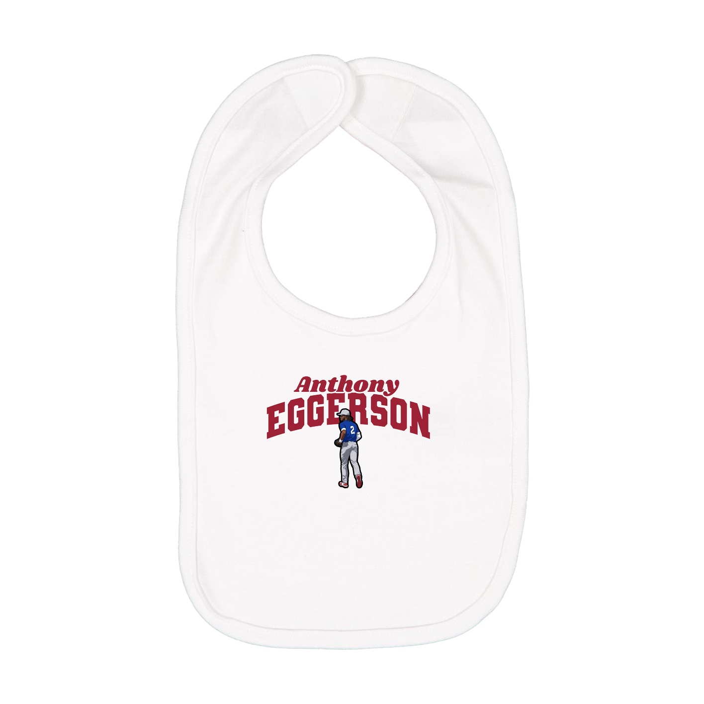 Infant Bib — Signature Arch in White
