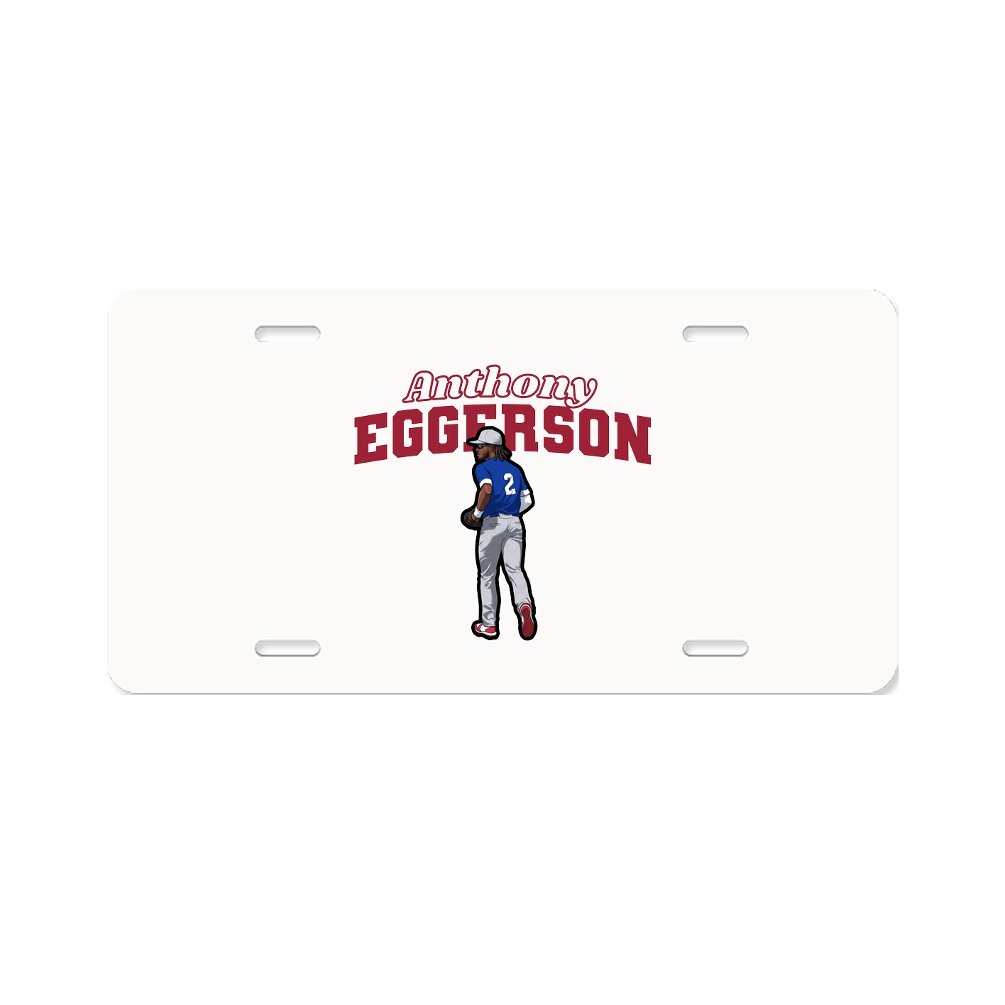 License Plate — Name Arch in Classic