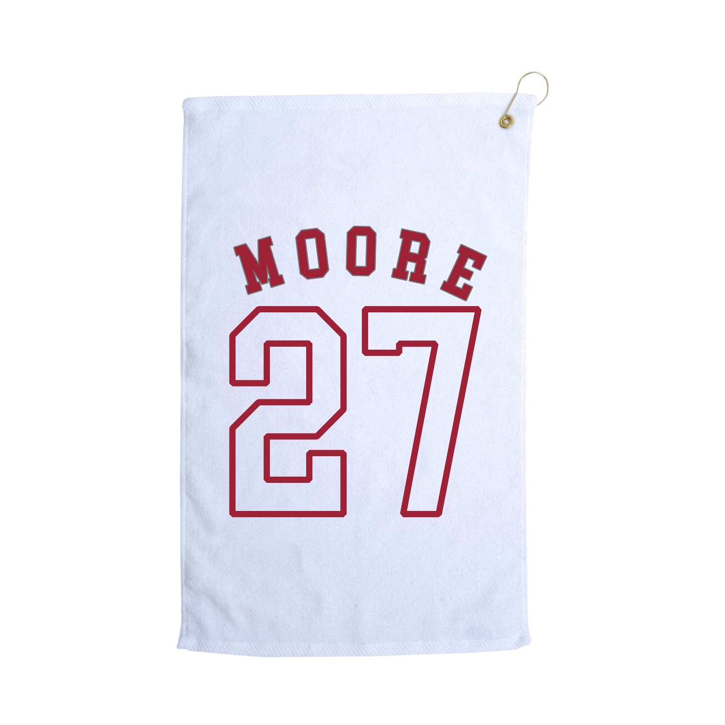 Golf Towel — Shirsey Arch in White