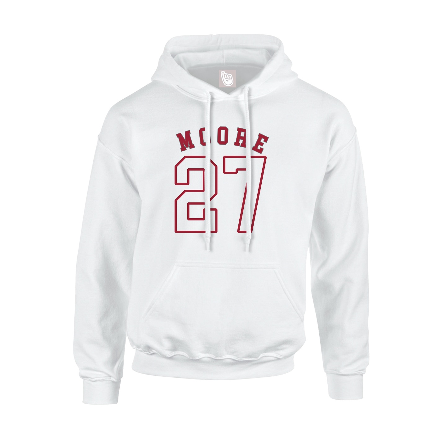 Youth Hoodie — Shirsey Arch in White