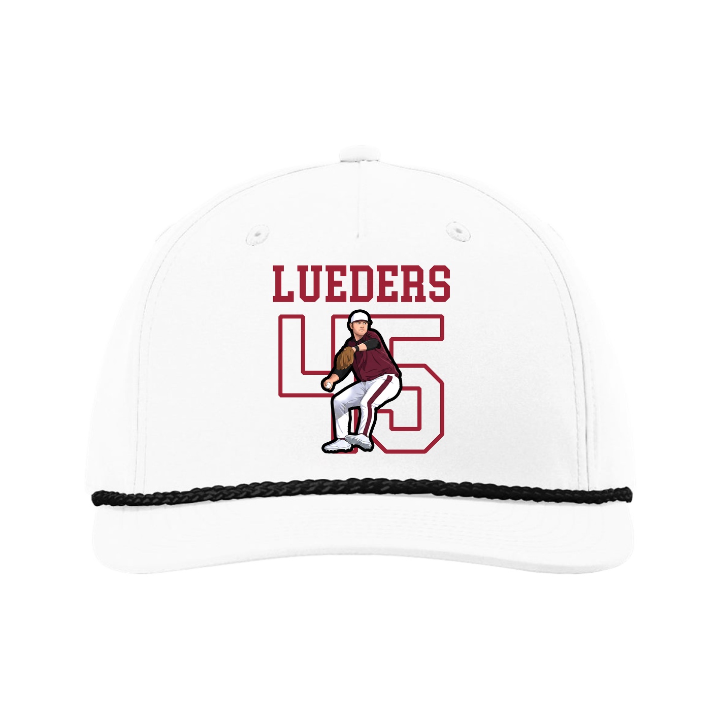 Five-Panel Classic Rope Cap — Shirsey in White