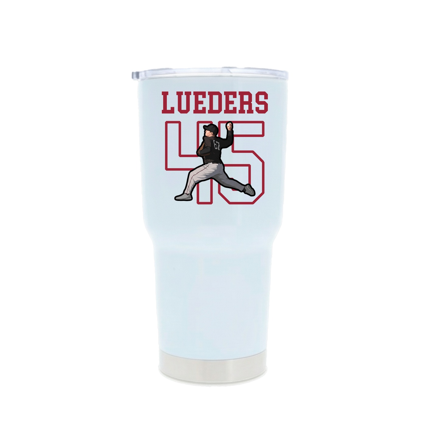 30oz Stainless Steel Tumbler — Shirsey in White