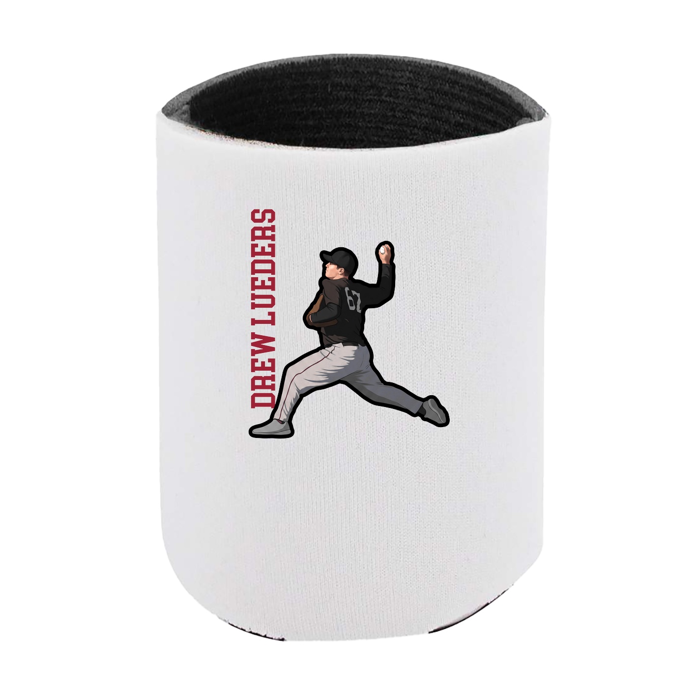 Can Holder — Name Vertical in White