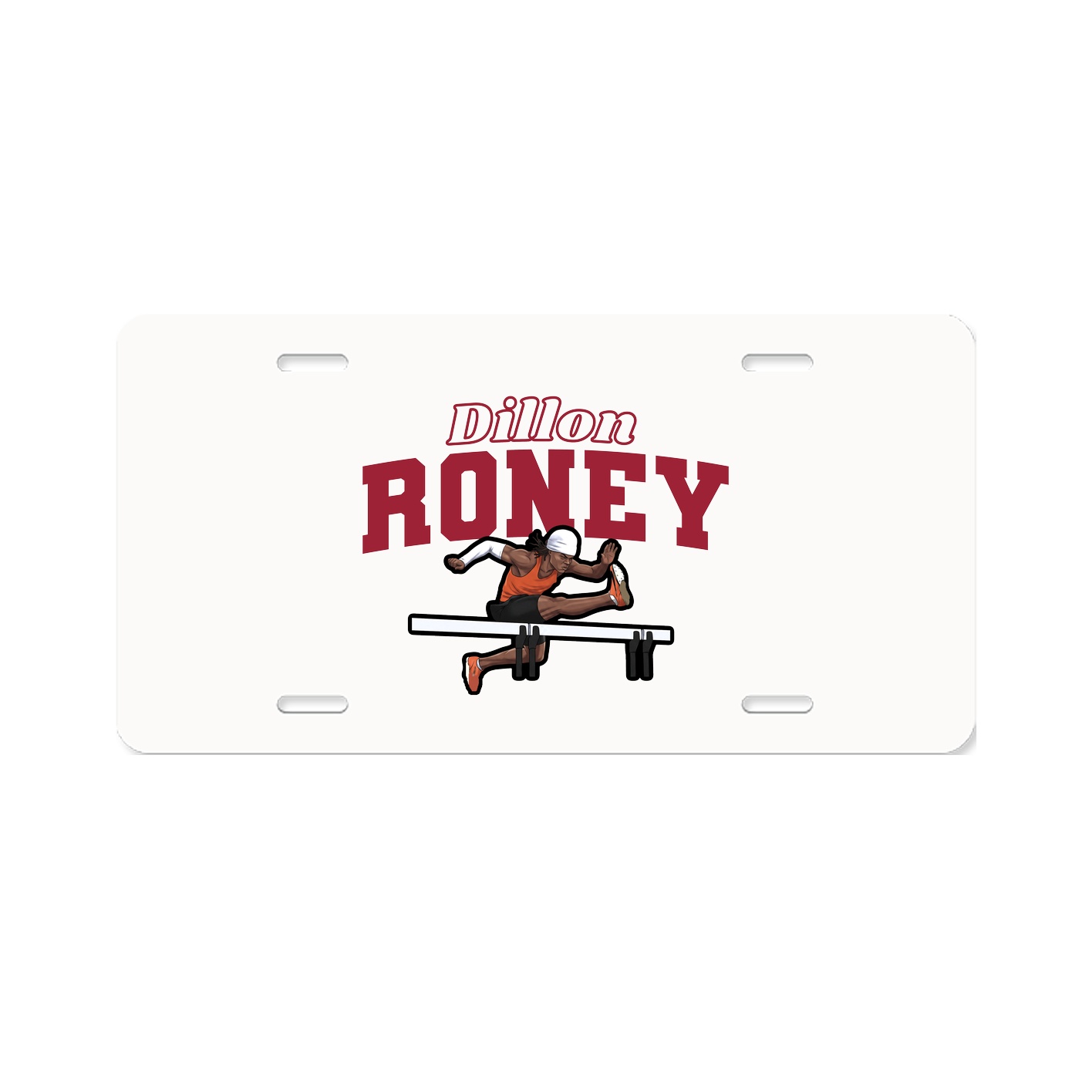 License Plate — Name Arch in Classic