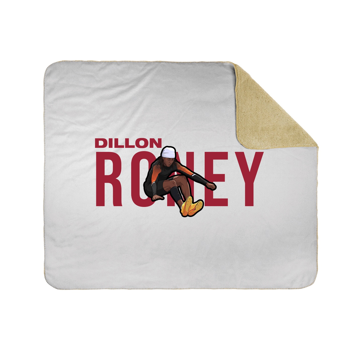 Throw Blanket — Player Name in White