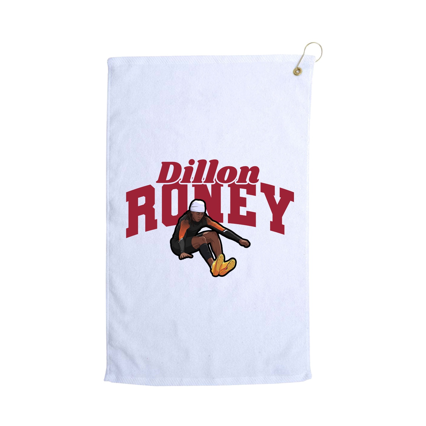 Golf Towel — Signature Arch in White