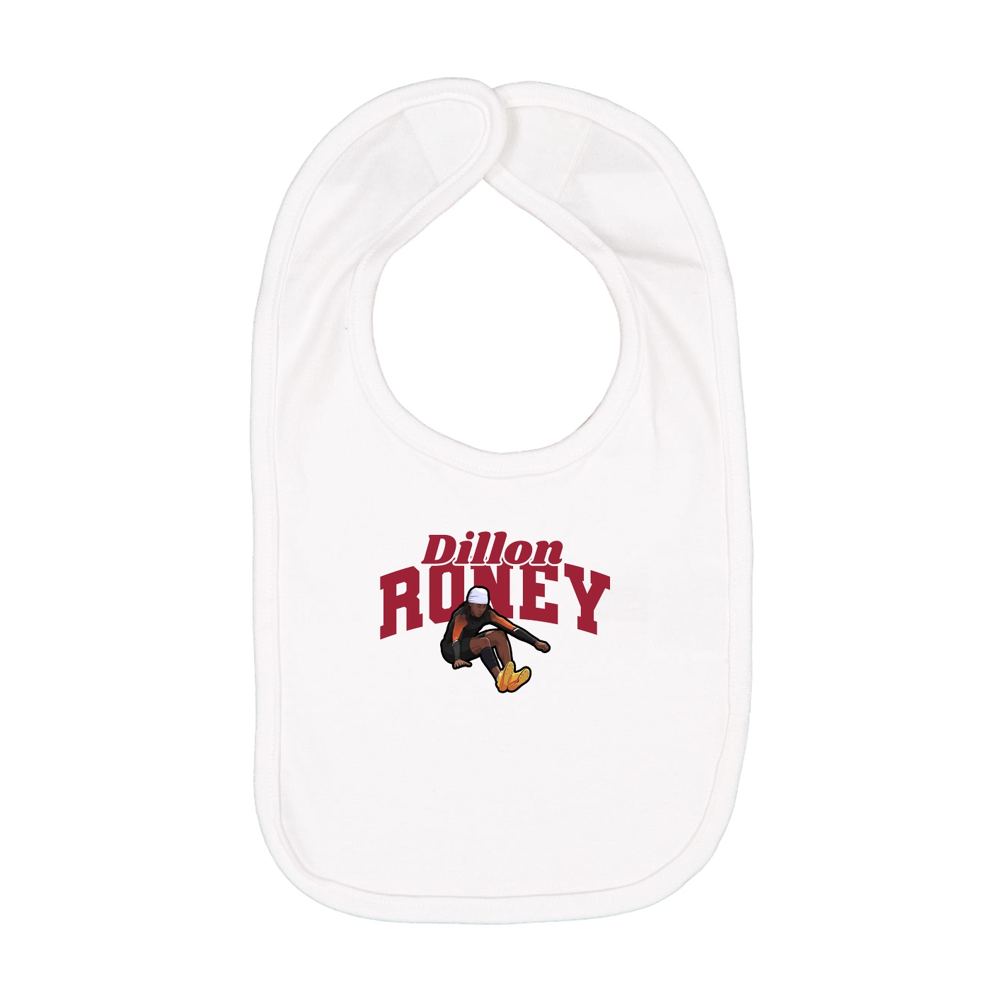 Infant Bib — Signature Arch in White
