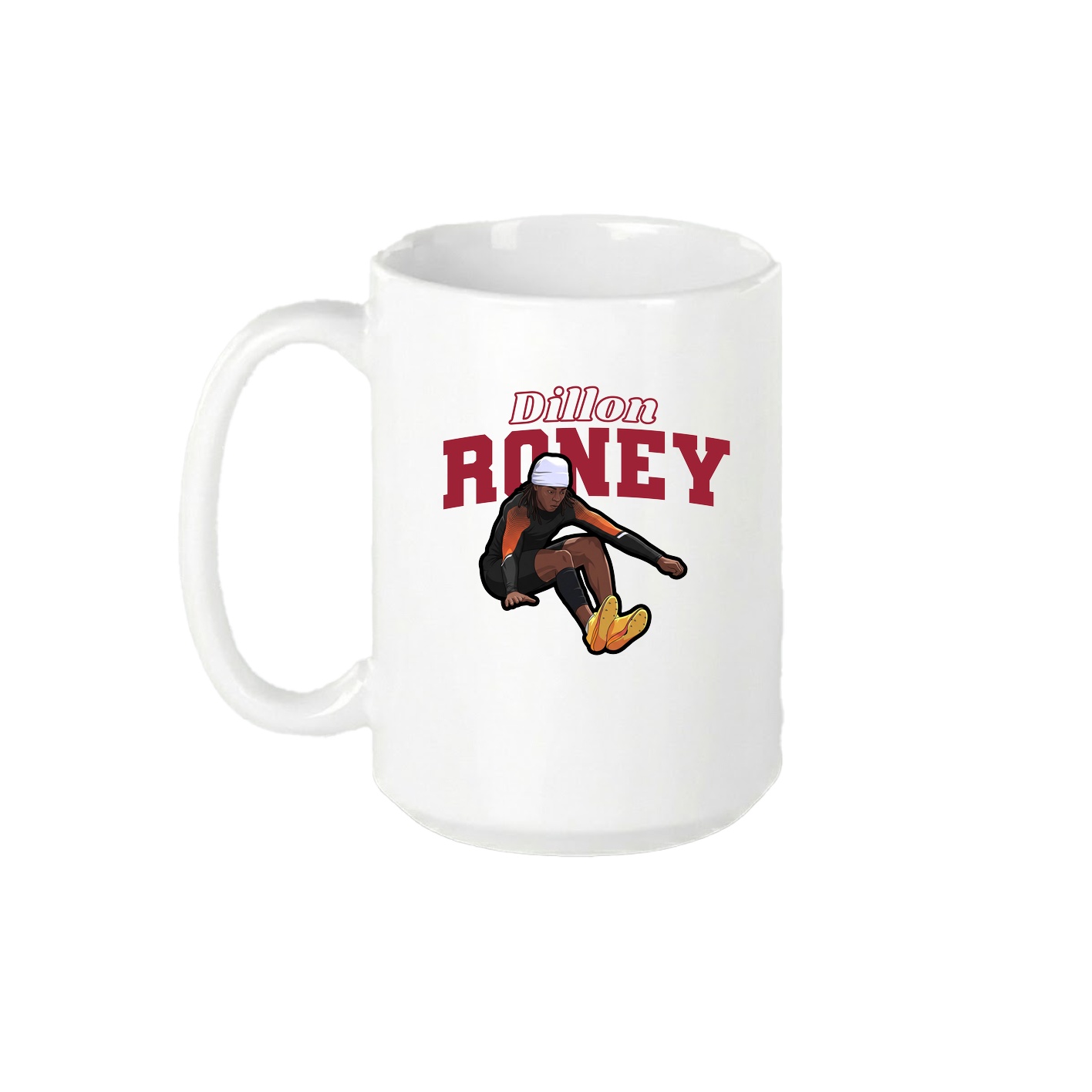 15oz Coffee Mug — Name Arch in White