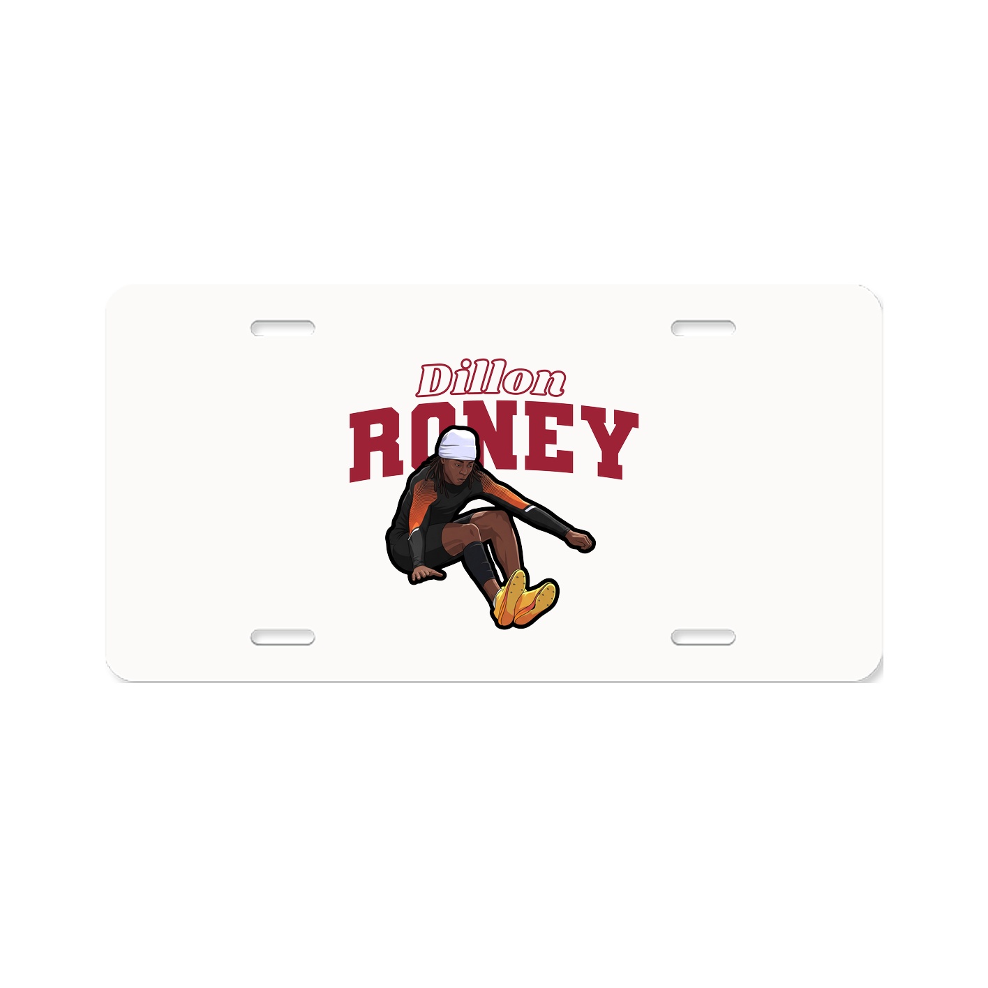 License Plate — Name Arch in Classic