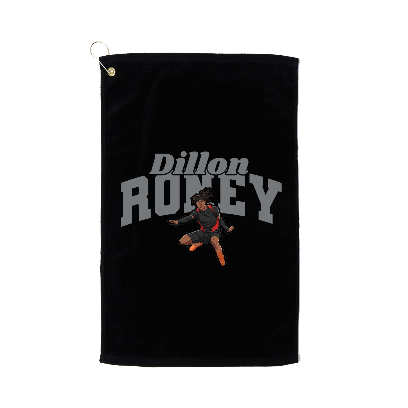 Golf Towel — Signature Arch in Black