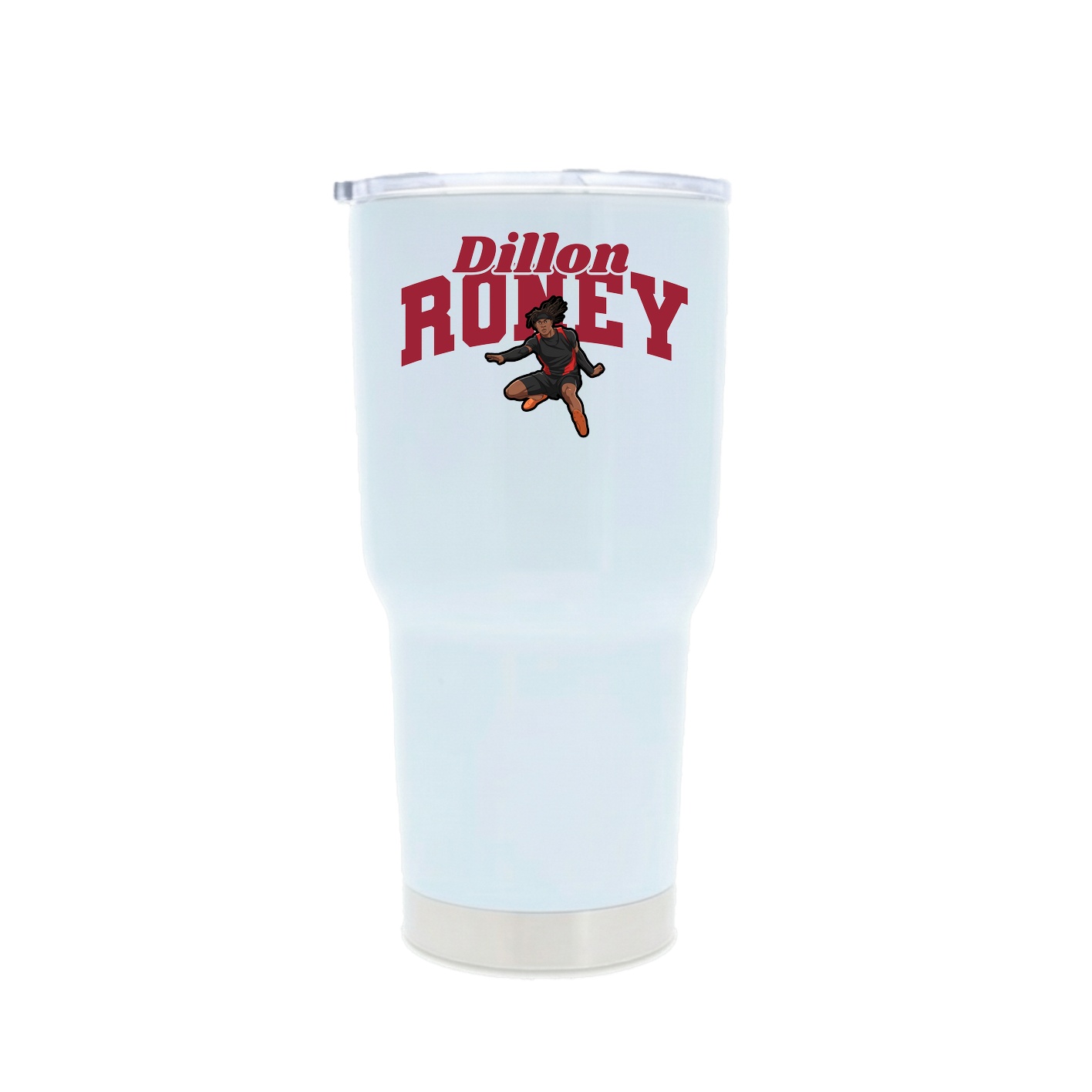 30oz Stainless Steel Tumbler — Signature Arch in White